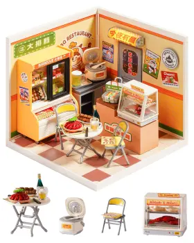 US03-DW022 ROLIFE Creator Mini Night Food Stall Dollhouse Kit