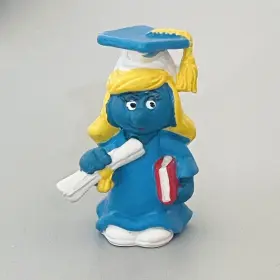 2.0151 SCHLEICH Graduation Smurfette Smurf Figure Graduate #2