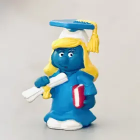 2.0151 SCHLEICH Graduation Smurfette Smurf Figure Graduate