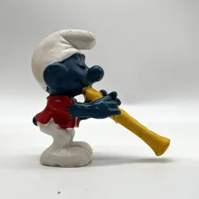 20048 SCHLEICH Flautist Smurf Flute Oboe Figure Pvc Toy