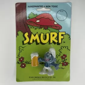 20078 SCHLEICH Beer Smurf Figure Peyo Wallace Berrie