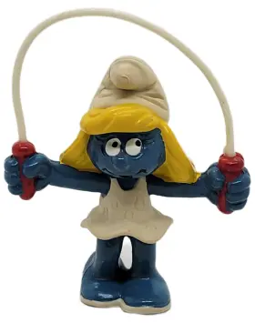 20168 SCHLEICH Peyo Jump Rope Smurfette Pvc Figure