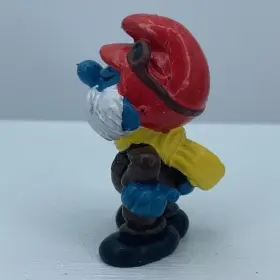20223 SCHLEICH Pilot Papa Smurf Airplane Figure Peyo Pvc #2