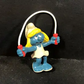 20504 SCHLEICH Smurfs Schtroumpfs Schlumpf Smurfette Skipping