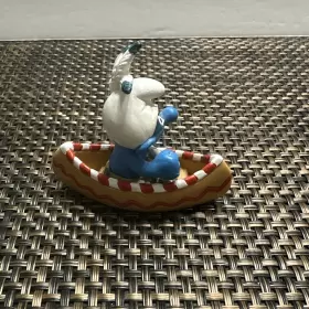20549 SCHLEICH Canoe Smurf Figure Pvc Boat Toy Figurine Peyo #3