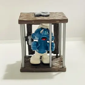 4.0212 SCHLEICH Smurf Prisoner Jail Cage Figure Bars Lost #2