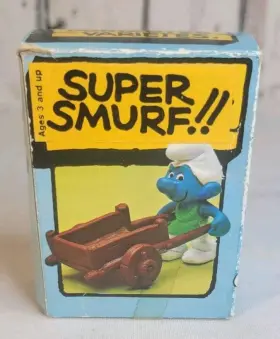 40206 SCHLEICH Gardener Smurf Wheelbarrow Boxed Catalog #3
