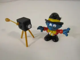40217 SCHLEICH Photographer Smurf Camera Figure Cameraman