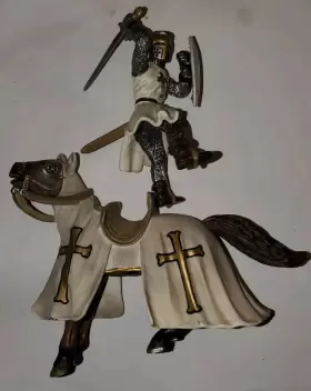 658183700349 SCHLEICH Cross Crusader Knight Horse #2