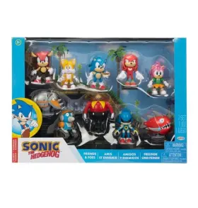87846962 SONIC Hedgehog Friends Foes Action Figure Set Pack