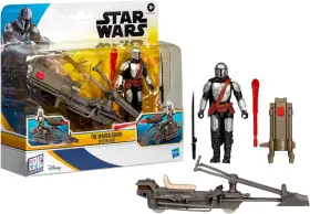 G0372 STAR WARS Epic Action Mandalorian Figure Speeder