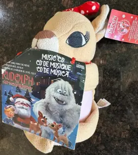 047475101764 STUFFINS Rudolph Nosed Reindeer Christmas Throw