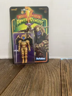 Reaction SUPER7 Power Rangers Goldar Villain Action Figure