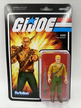 840049815100 SUPER7 Gi Joe Duke First Sergeant Reaction