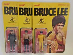 840049819450 SUPER7 Bruce Lee Reaction Action Figure Set