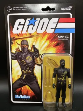 840049820739 SUPER7 Reaction Gi Joe Ninja Ku Cobra Assassin