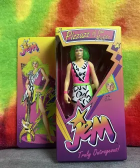 RE-JEMHW02-PIZ-02 SUPER7 Reaction Jem Holograms Pizzaz Action