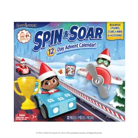 814854015918 ON THE SHELF Elf Advent Calendar Spin Soar