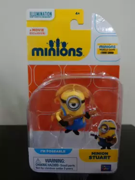 20218 THINKWAY TOYS Movie Minion Stuart Guitar Action Figure