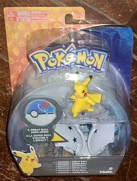 T18873 TOMY Pok Pikachu Figure Great Ball Pops