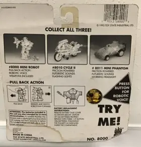 8000 TOY STATE Mini Robot Motorized Robotic Voice #3