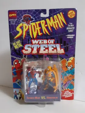 035112472131 TOYBIZ Toy Biz Web Steel Spiderman Vs Hobgoblin