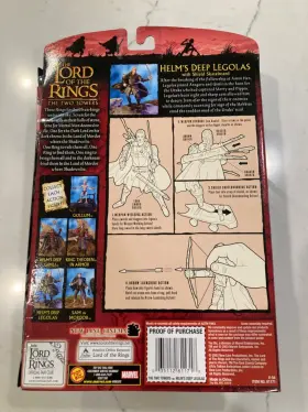 035112811718 TOYBIZ Lord Rings Lotr Helms Legolas Toy Biz #3