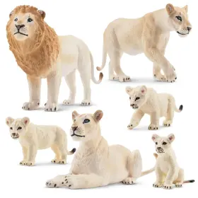 F-LNF02-BAI01 TOYMANY Lion Figurines Cubs Jungle Animals