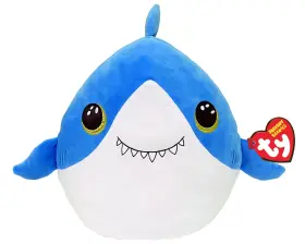 39268 TY Squishy Beanies Finsley Shark Cushion Glitter Eyes