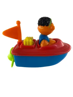 38901 TYCO Sesame Street Ernie Wind Up Boat Motorboat Bath #3