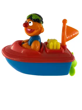 38901 TYCO Sesame Street Ernie Wind Up Boat Motorboat Bath
