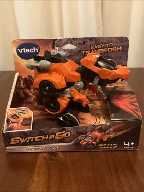 417765380006 VTECH Switch Go Rex Race Car Transform Animated