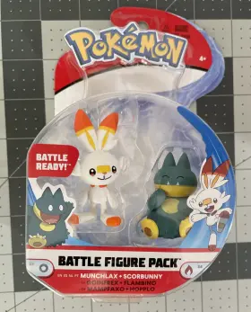889933976268 WCT Pokemon Battle Figure Pack Munchlax Action