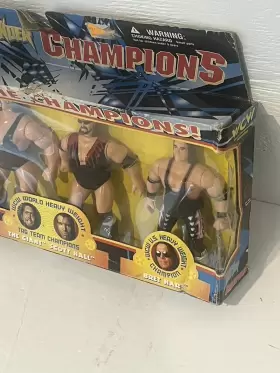 747005098730 WCW Thunder Champions Set Box Goldberg Bret Hart #3