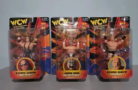 9898 WCW Nwo Rey Mysterio Goldberg Brett Hart Action Figure