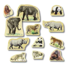 060213763562 YELLOW DOOR Endangered Animal Families Wooden