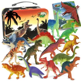 BT001 ZIPPYTOTS Dinosaur Toys Set Kids Realistic Figures