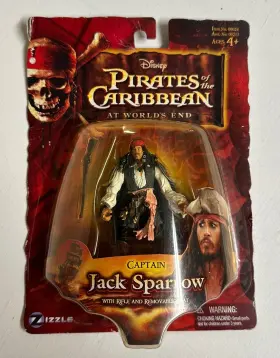 843625000242 ZIZZLE Pirates Caribbean End Captain Jack Figure
