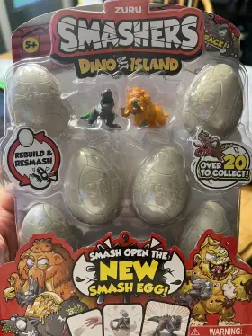 7489 ZURU Smashers Dino Island Dinosaur Smash Eggs Pack