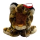 Vtg Nanco Leopard Plush 5&rdquo; Stuffed Animal With Red Ribbon Loop Small Toy Doll
