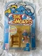 The Smurfs - Baby Smurf with High Chair Figure Infant Pink 1996 Irwin Toy Island