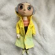 NECA Laika Coraline Doll Button Eyes Prop Replica Yellow Raincoat 10" Collector