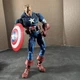 CAPTAIN AMERICA 12" 1:6 UNMAKSED ACTION FIGURE TOY BIZ ICONS W/ SHIELD MARVEL