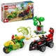 LEGO Marvel Spidey and His Amazing Friends Spin and Electro Dinosaur Vehicle Cha