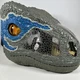 Jurassic World Chomp 'N Roar Mask Velociraptor Blue 2017 Halloween Dinosaur work