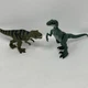 Mojo Fun Dinosaur Figure Lot Tyrannosaurus T-Rex 2017 & Green Velociraptor 17400