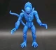 2020 Lanard Toys Metallic Blue Xenomorph Warrior Alien 7" Action Figure 