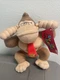 Donkey Kong Nintendo Super Mario Bros Plush Stuffed  10&rdquo; Toy Bent Tag New