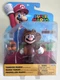 NIB Jakks Pacific Nintendo Super Mario - Tanooki Mario with Leaf 4" Figure