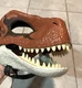 Jurassic World Velociraptor Mask Used TIGER Raptor Dinosaur Rare Park Costume JP